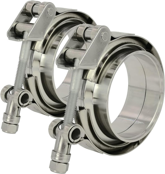 2.75 Inch Quick Release V Band Clamp with Flanges for Exhaust