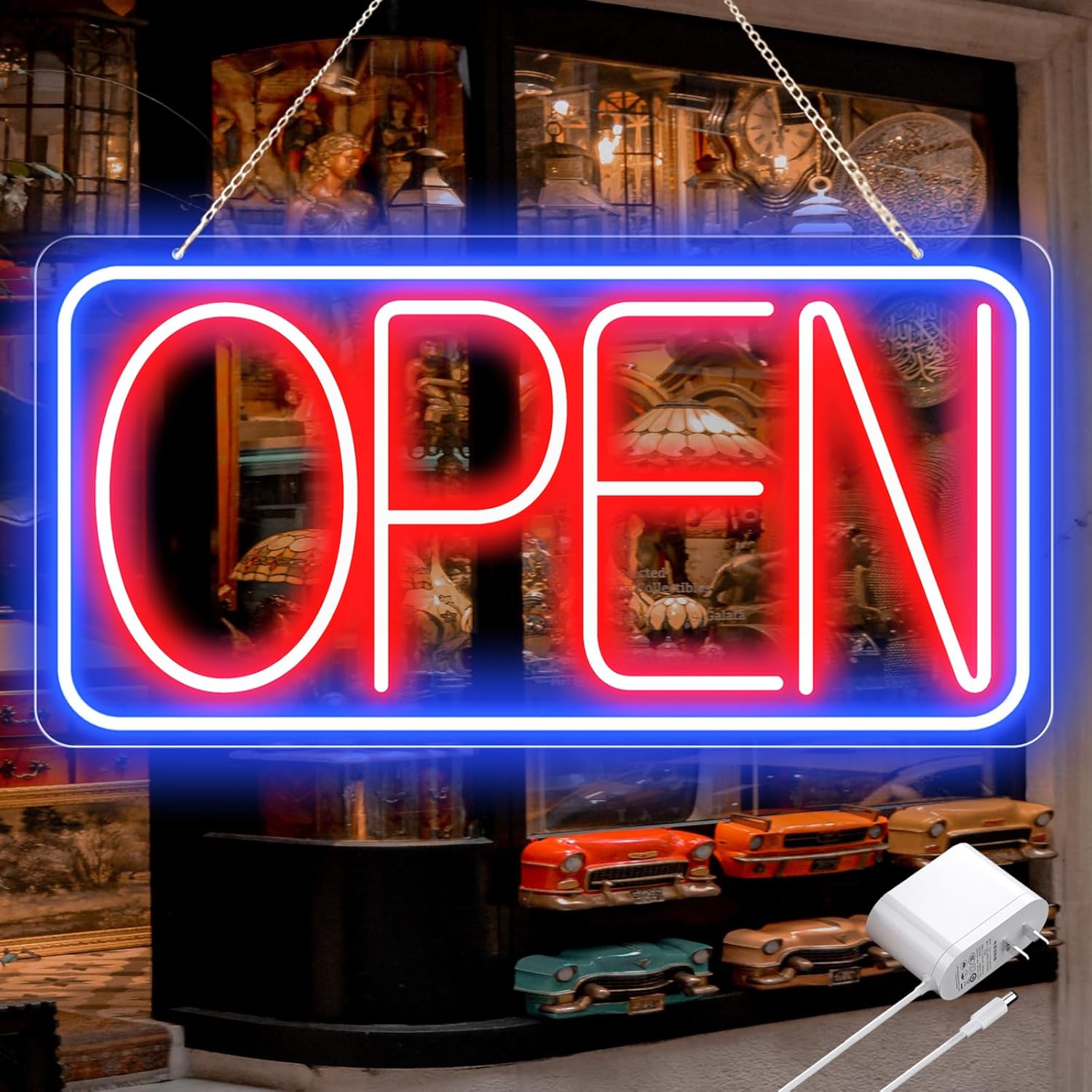 22in X 11in Ultra Bright Neon Open Signs for Business Use