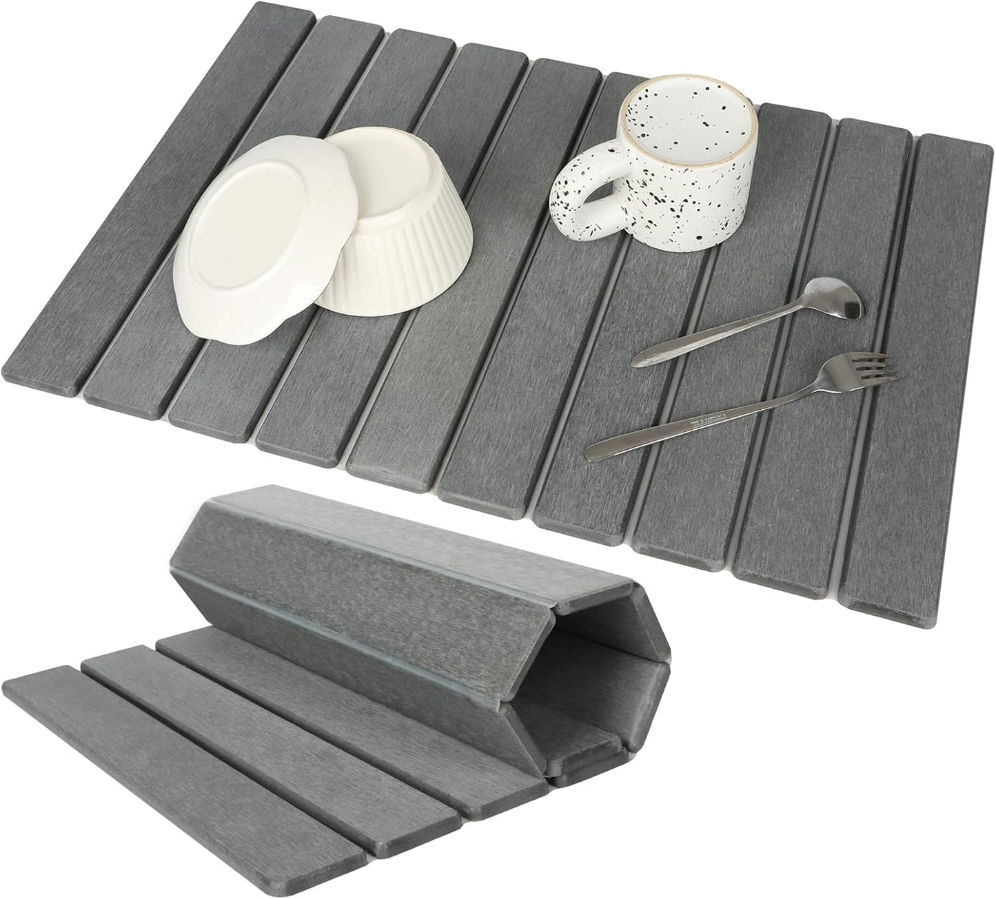 Large Stone Dish Drying Mat for Kitchen Counter - Eco-friendly