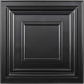 Art3d 24 in x 24 in Wall Panel Pack of 12 - Modern Black