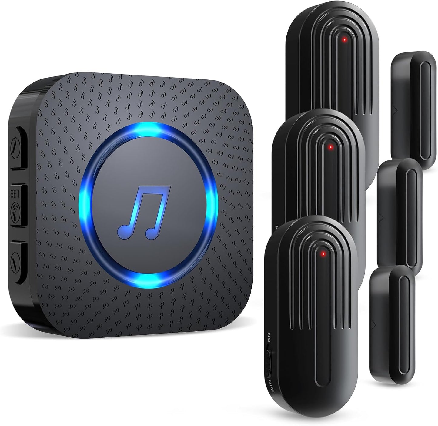 SanJie Door Sensor Chime with 600 FT Range and 55 Chimes