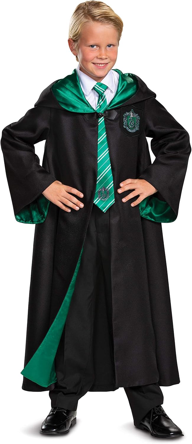 Harry Potter Slytherin Robe - Official Hogwarts Costume for Kids