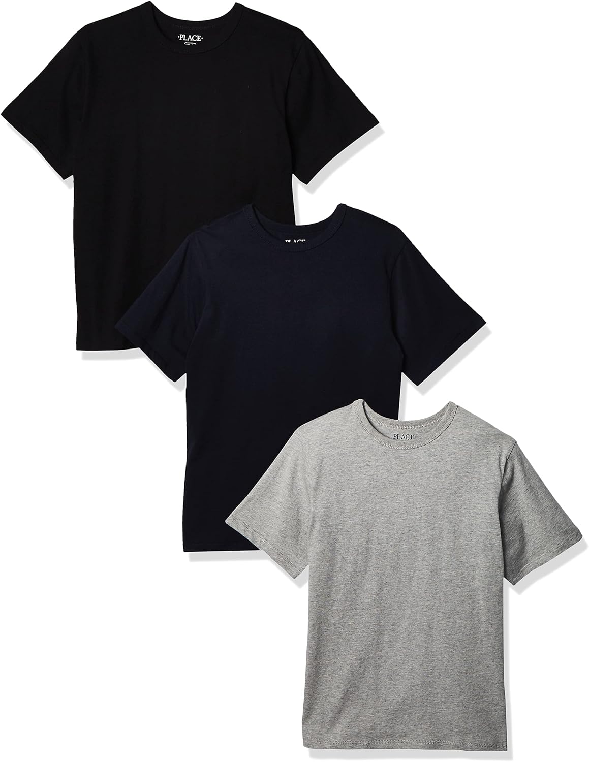 Boys' Basic V Neck Short Sleeve Tee 2 Pack for Everyday Wear