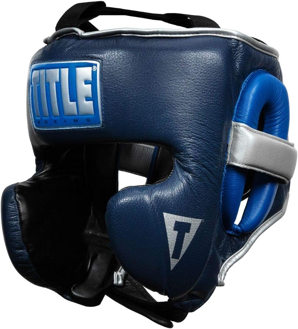 TITLE Boxing Royalty Leather Headgear - Ultimate Protection