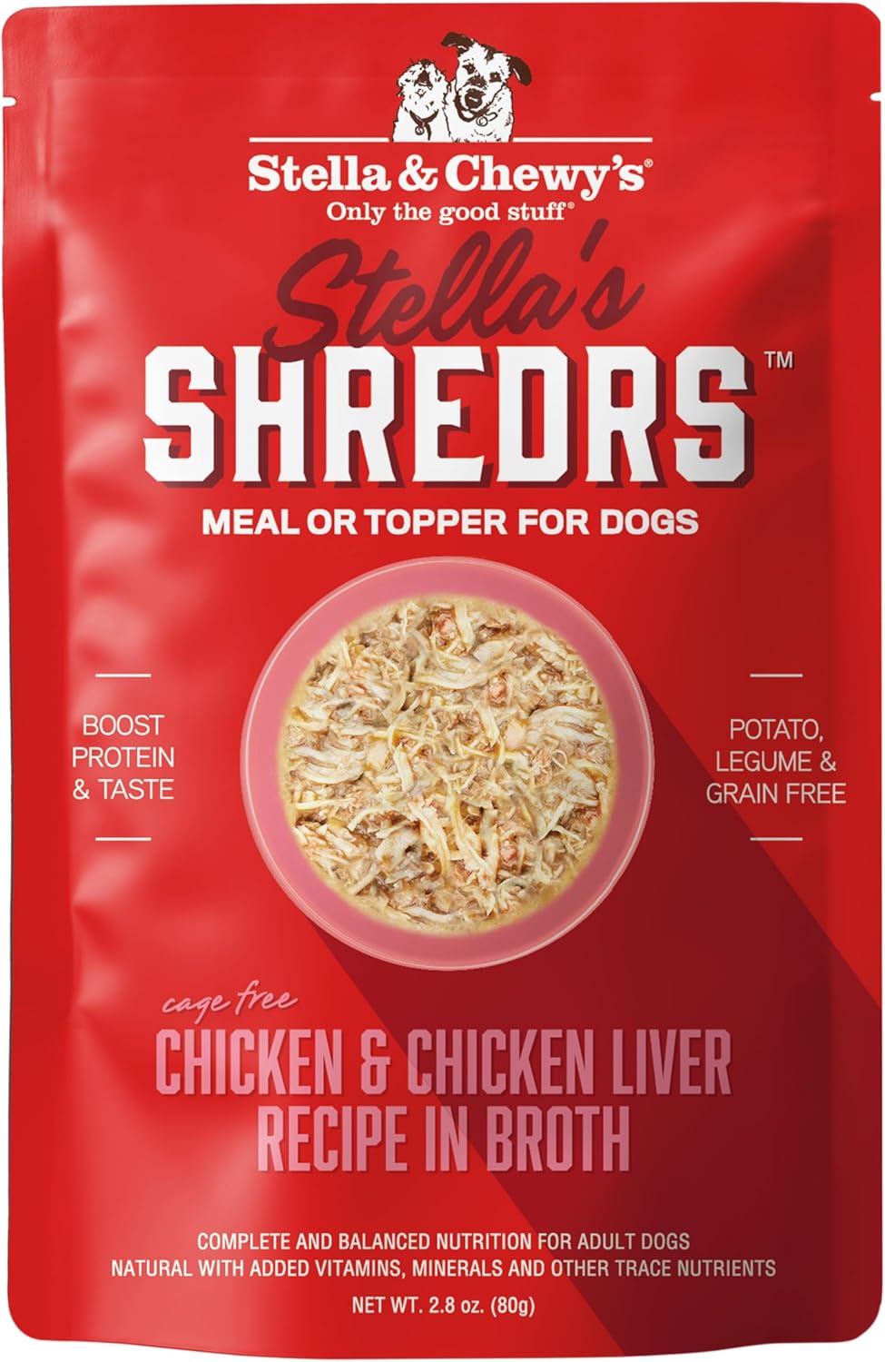 Stella & Chewy's Cage Free Chicken & Liver Shredders for Dogs