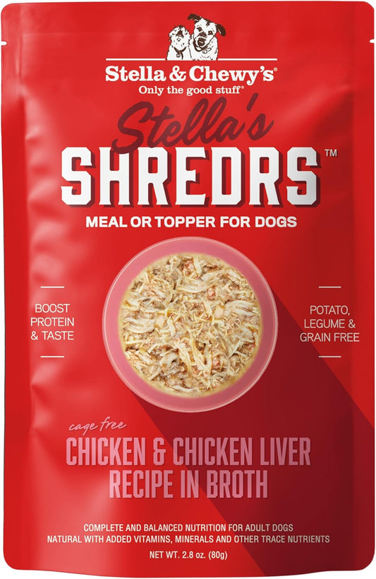 Stella & Chewy's Cage Free Chicken & Liver Shredders for Dogs