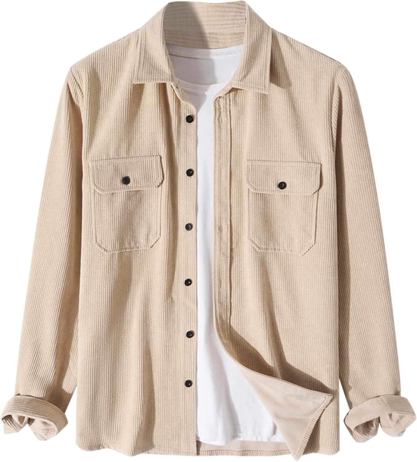 ZAFUL Mens Plaid Shirt - Classic Flannel Button Down Jacket