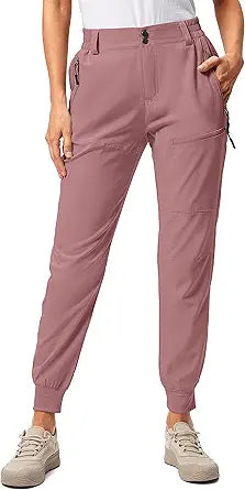 Pudolla Women's Golf Joggers Lightweight Hiking Cargo Pants