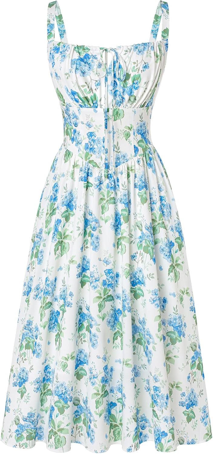 Scarlet Darkness Floral Printed Corset Dress for Every Occasion