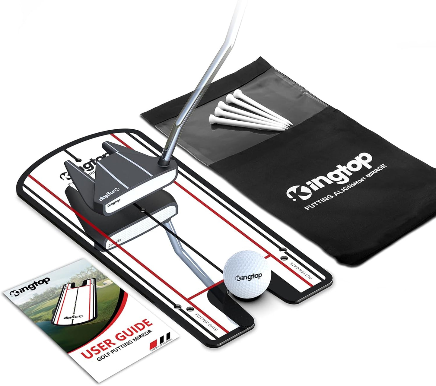Practice Perfect: KINGTOP Golf Putting Mirror Combo