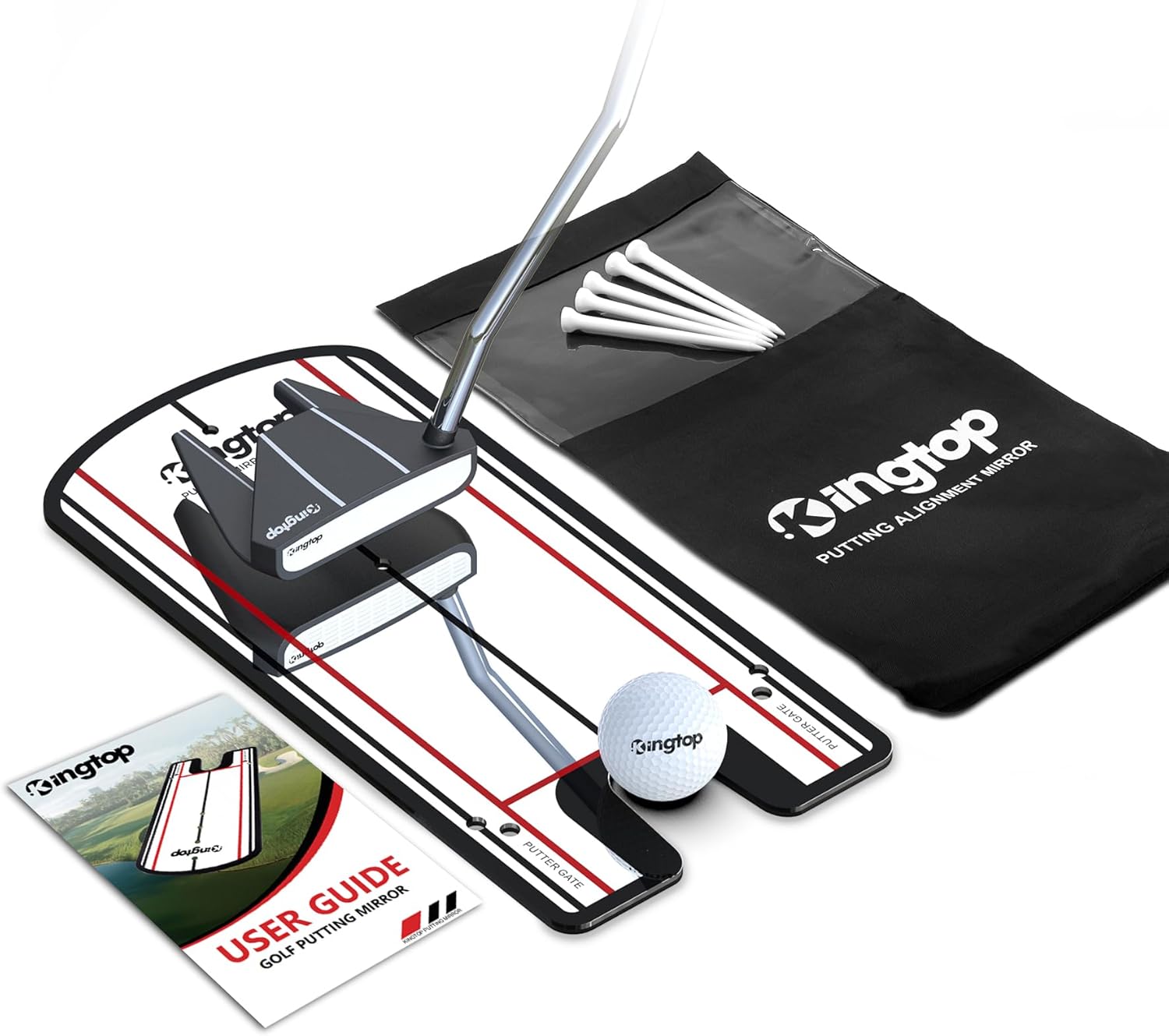 Practice Perfect: KINGTOP Golf Putting Mirror Combo