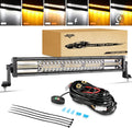 Auxbeam LED Light Bar 22 in 120W Dual Color - 6 Modes