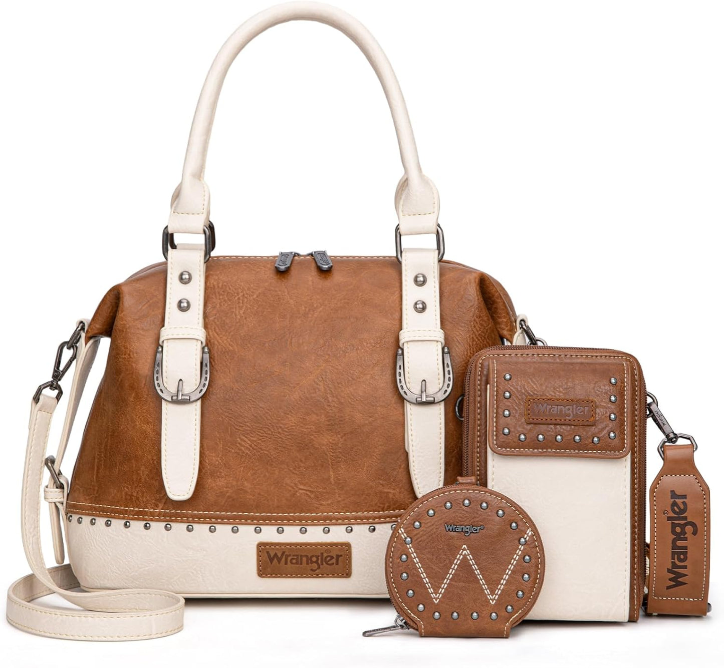 Wrangler 3Pcs Doctor Bag Sets for Women - Stylish Satchel Set