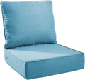 6 in Thick Outdoor Chair Cushions 22in x 24in Light Blue - Water
