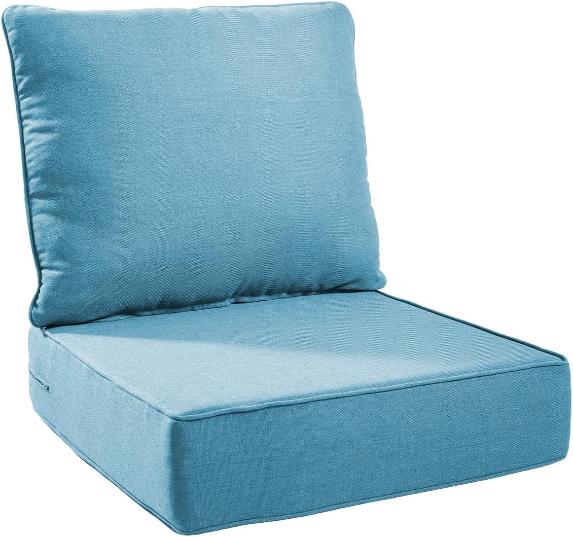 6-Inch Thick Outdoor Chair Cushions for Patio Furniture Comfort