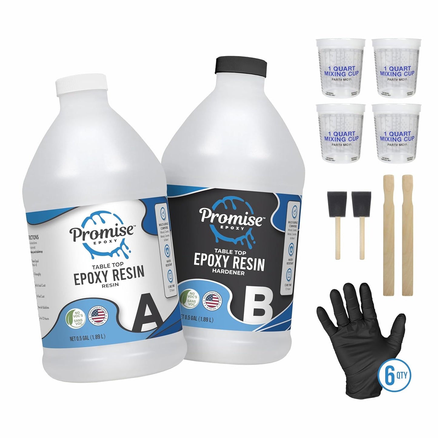 Table Top Epoxy Resin Kit for DIY Crafting and Coating Projects