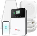 Cell Phone Booster for Home Office - Covers 8,000 sq ft with 2 Indoor