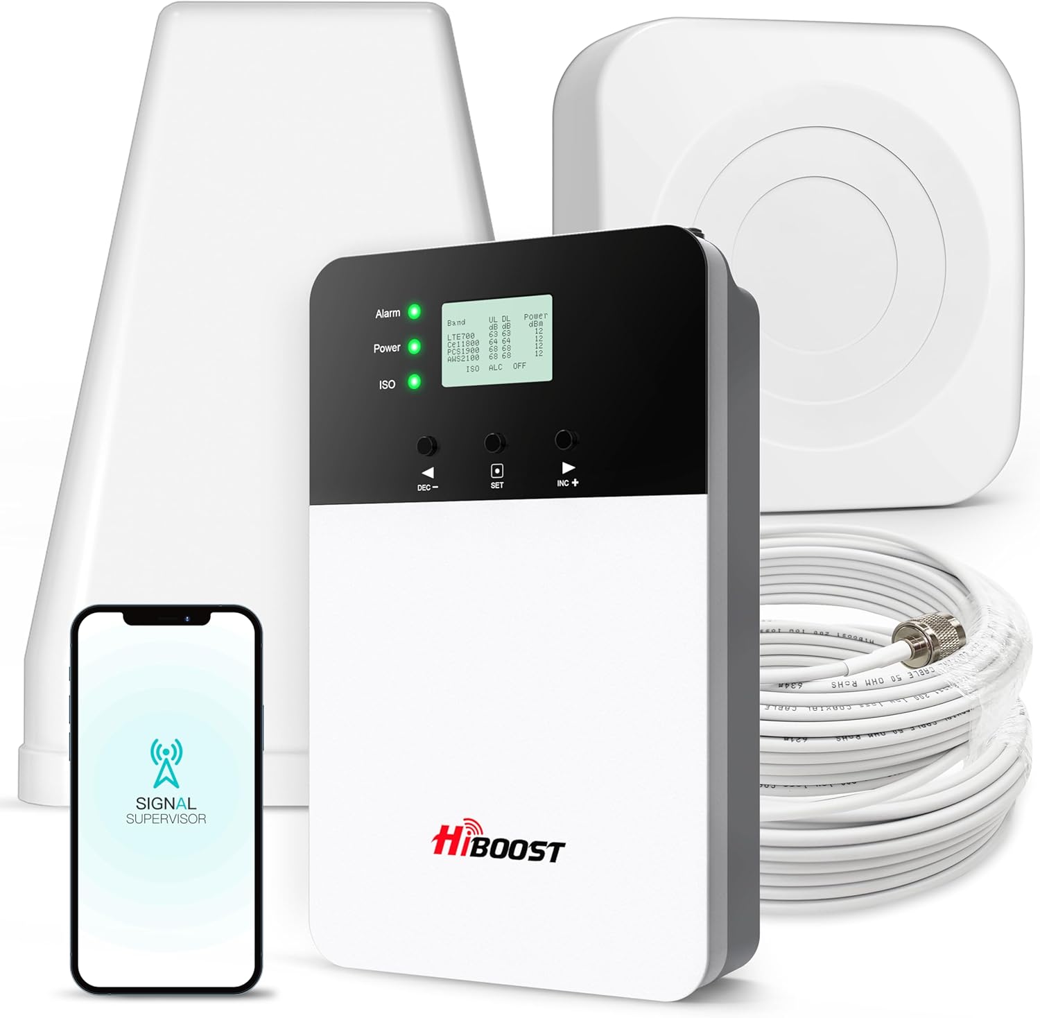 Cell Phone Booster for Home Office with Wide Coverage 8000 sq ft