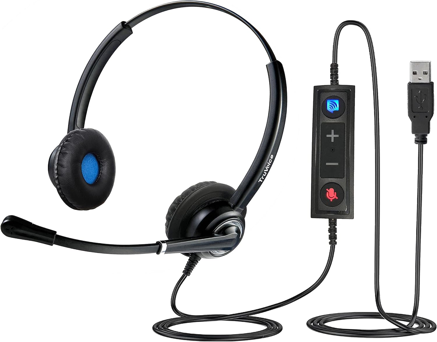 VoicePro 20 USB Headset with Noise Canceling Microphone for Calls