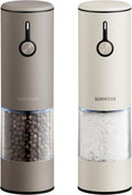 Stainless Steel Rechargeable Electric Salt and Pepper Grinder Set