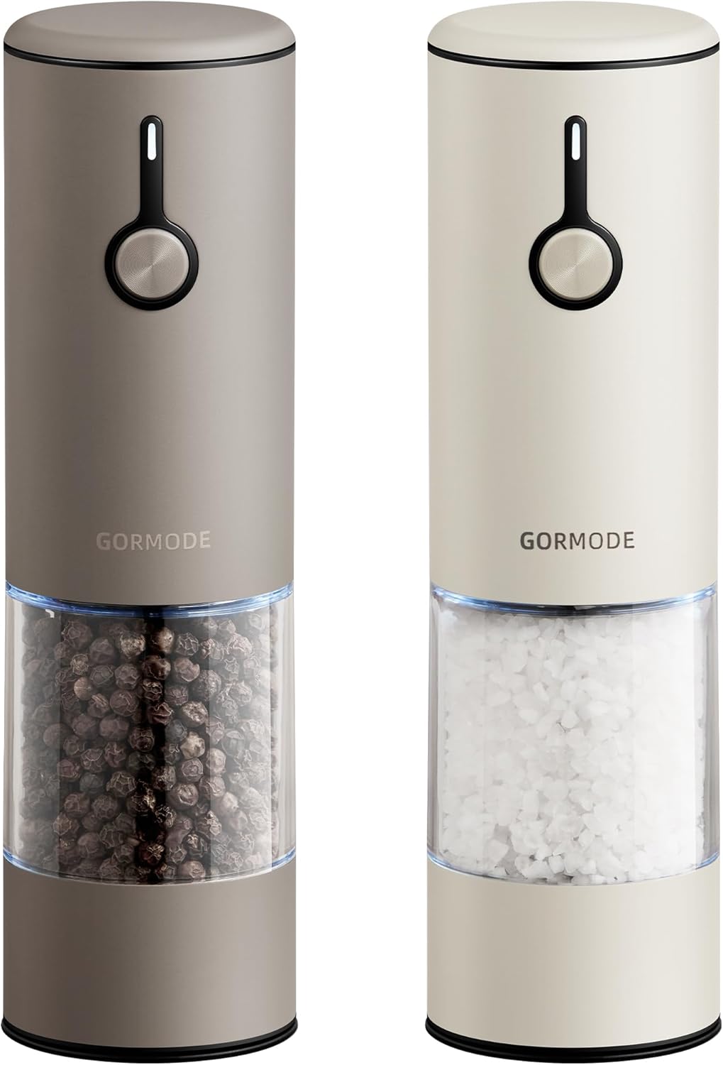 Stainless Steel Rechargeable Electric Salt and Pepper Grinder Set