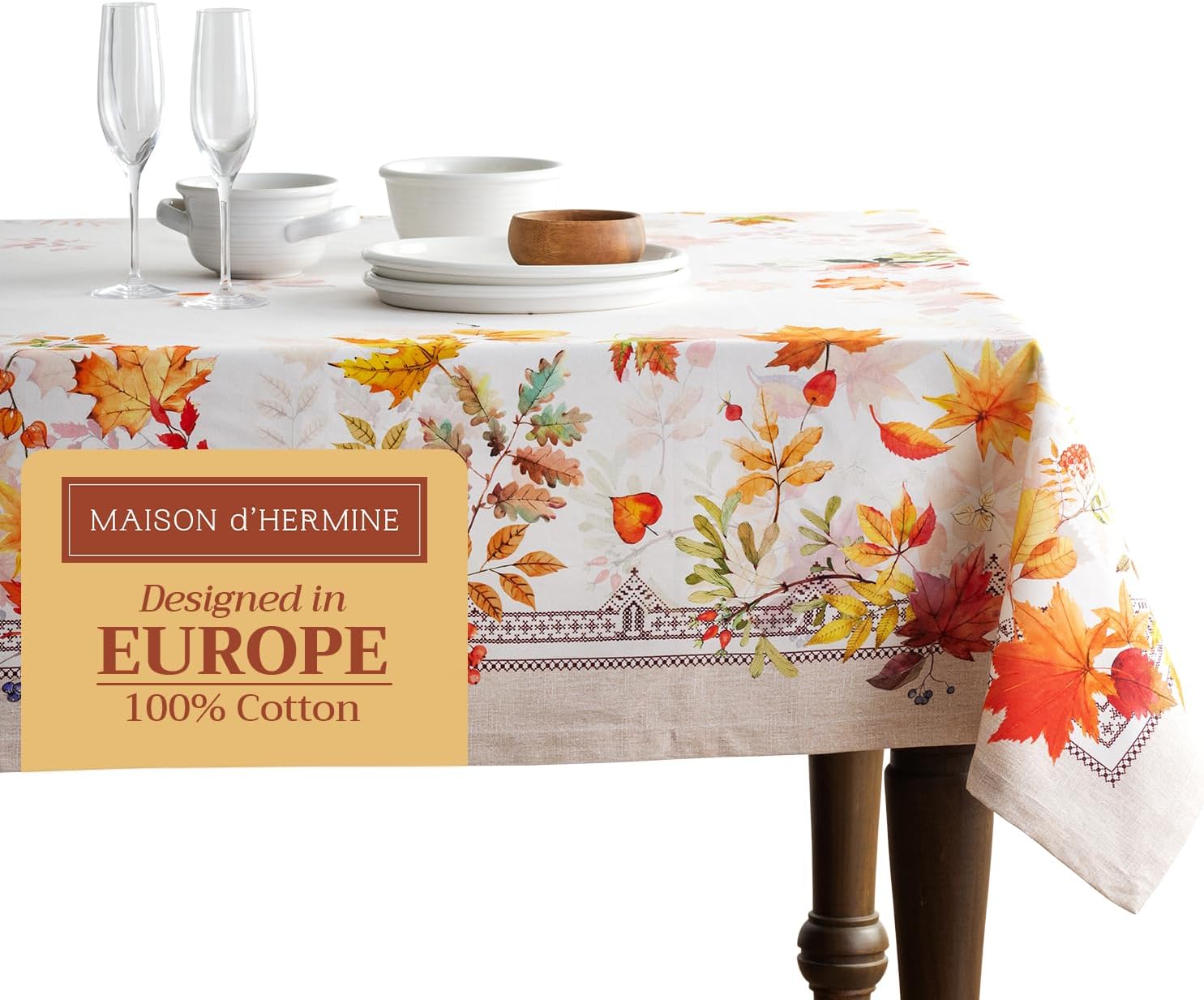 Elegant 54 x 54 Inches Cotton Tablecloth for Every Occasion