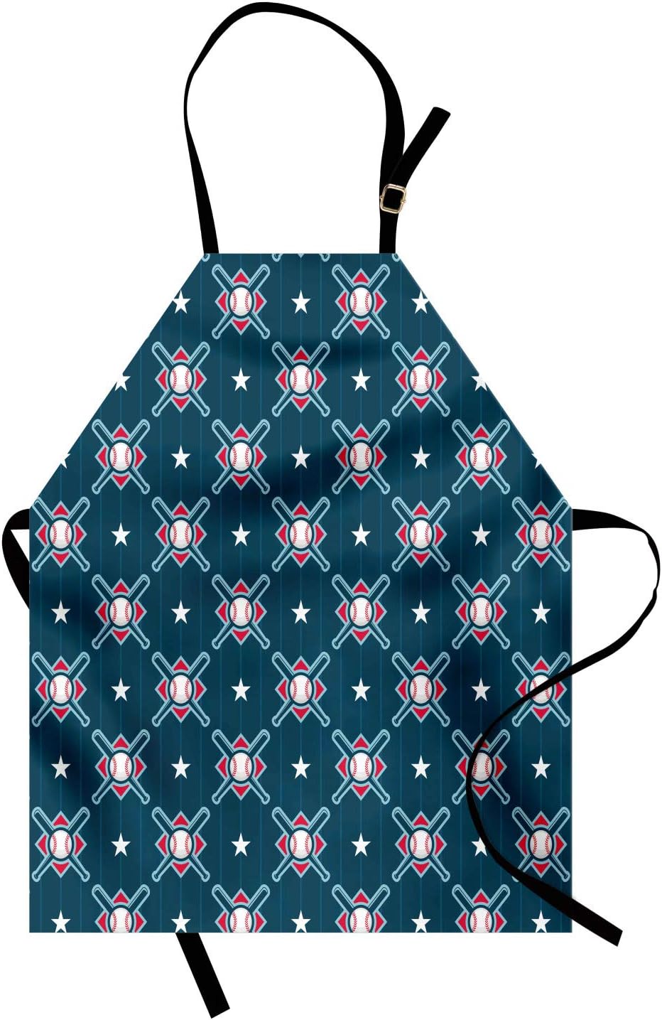 Professional Baseball Pattern Apron - Unisex Kitchen Bib