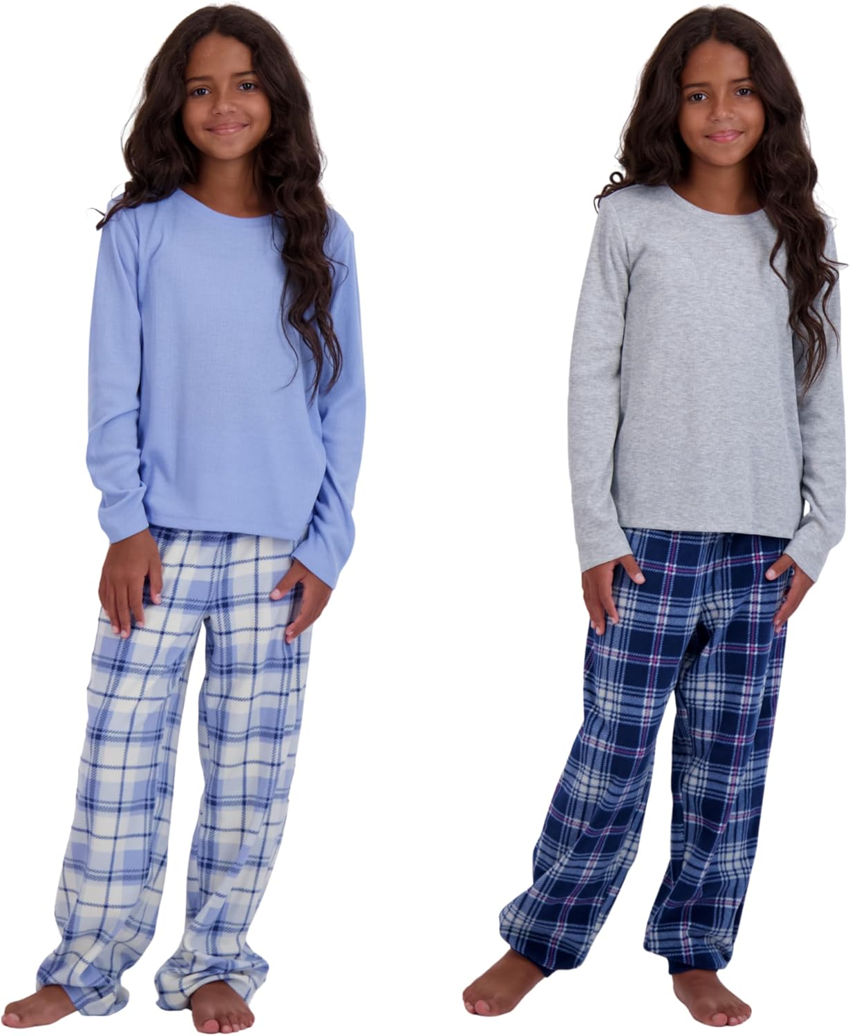 US Angels Girls Pajama Sets - Cozy 4-Piece Sleepwear for Kids