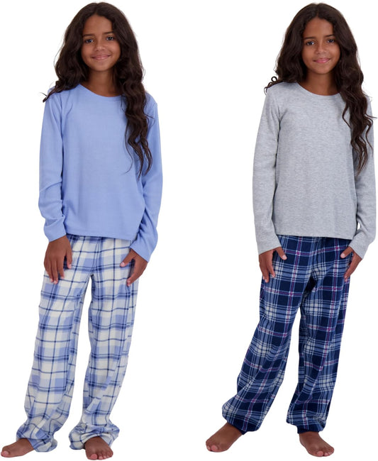 US Angels Girls Pajama Sets - Cozy 4-Piece Sleepwear for Kids