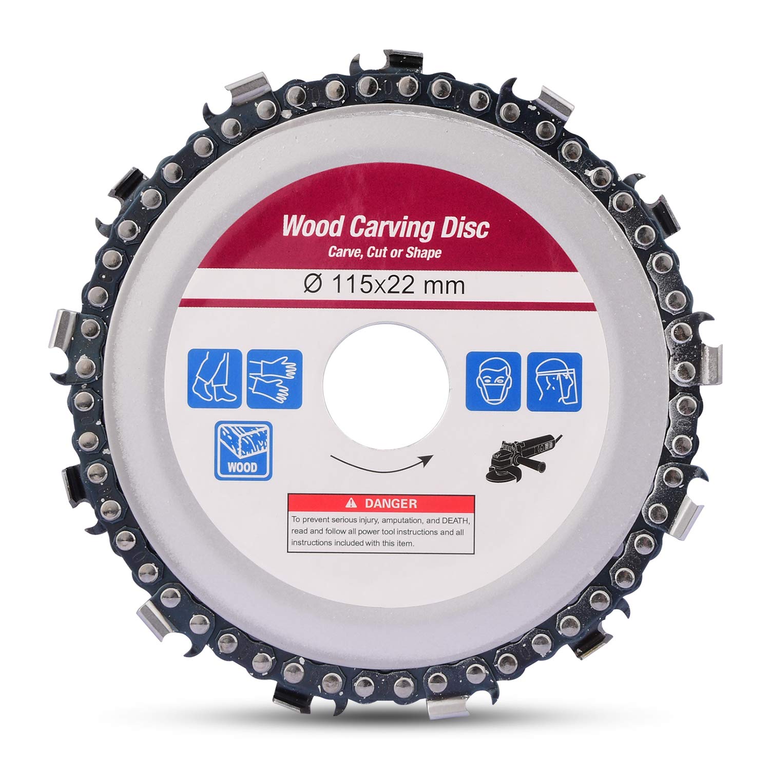 SHININGEYES 4 1/2 Wood Carving Disc - Precise Chain Grinding for Efficient Cutting