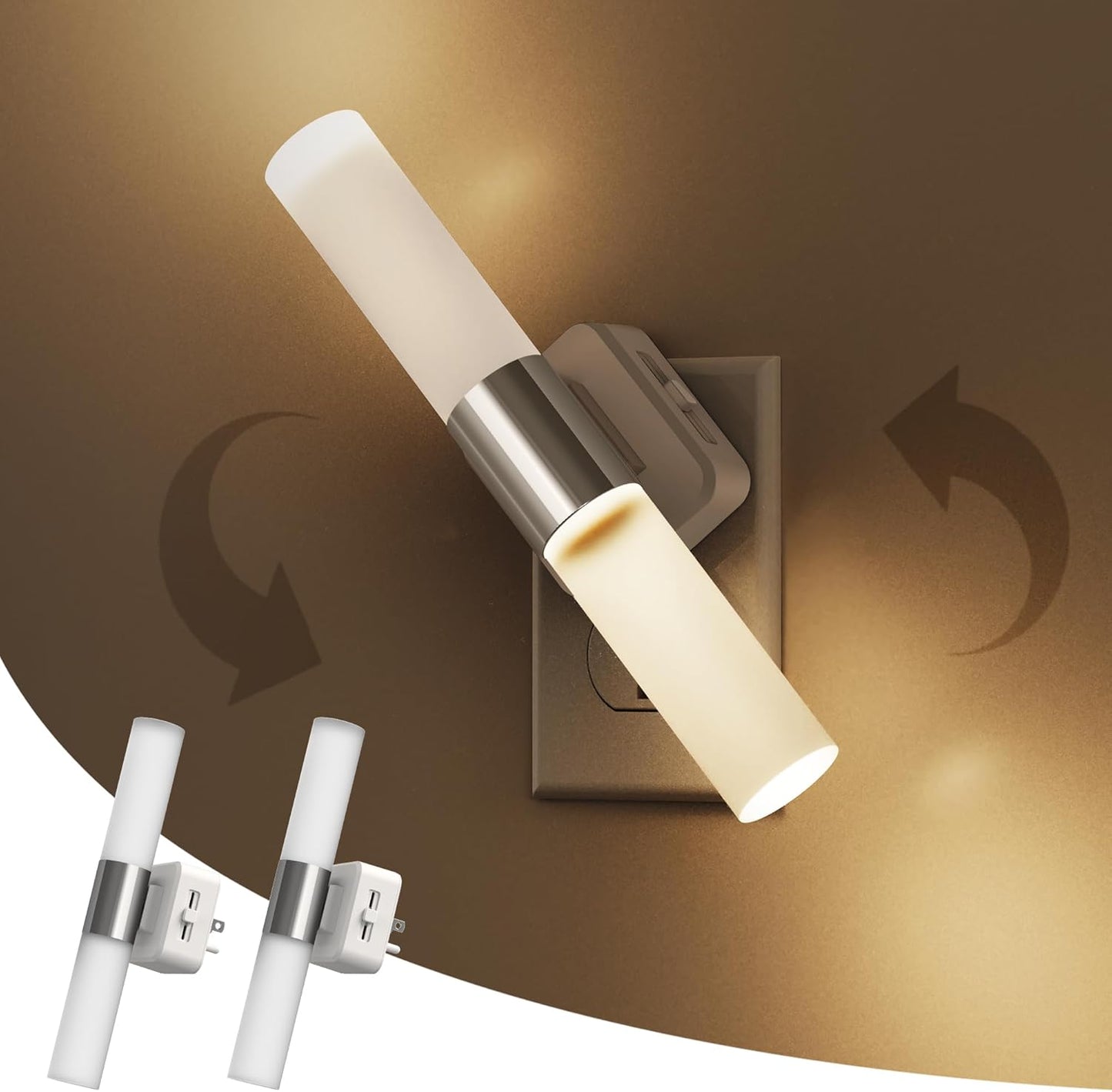 L LOHAS LED Night Light with Adjustable Brightness and Sensor