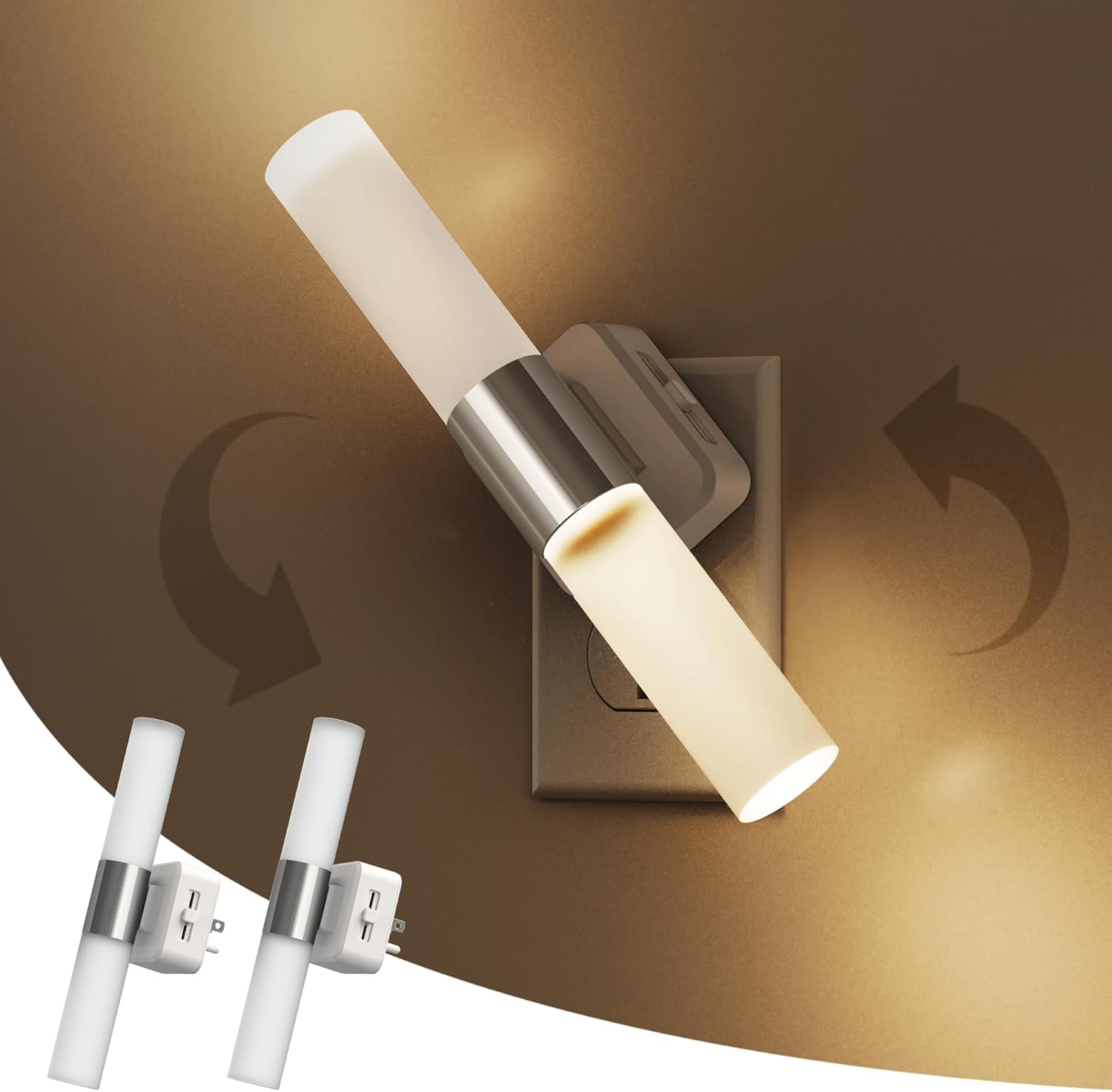 L LOHAS LED Night Light with Adjustable Brightness and Sensor