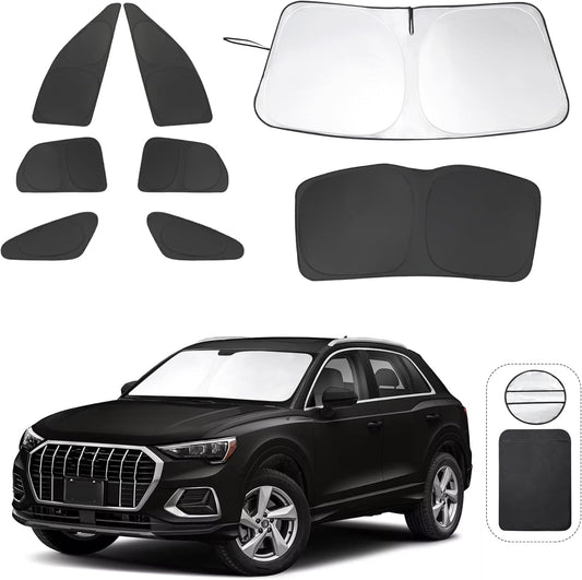 8PCS Window Shades for Audi Q3 2019-2024 - UV Protection