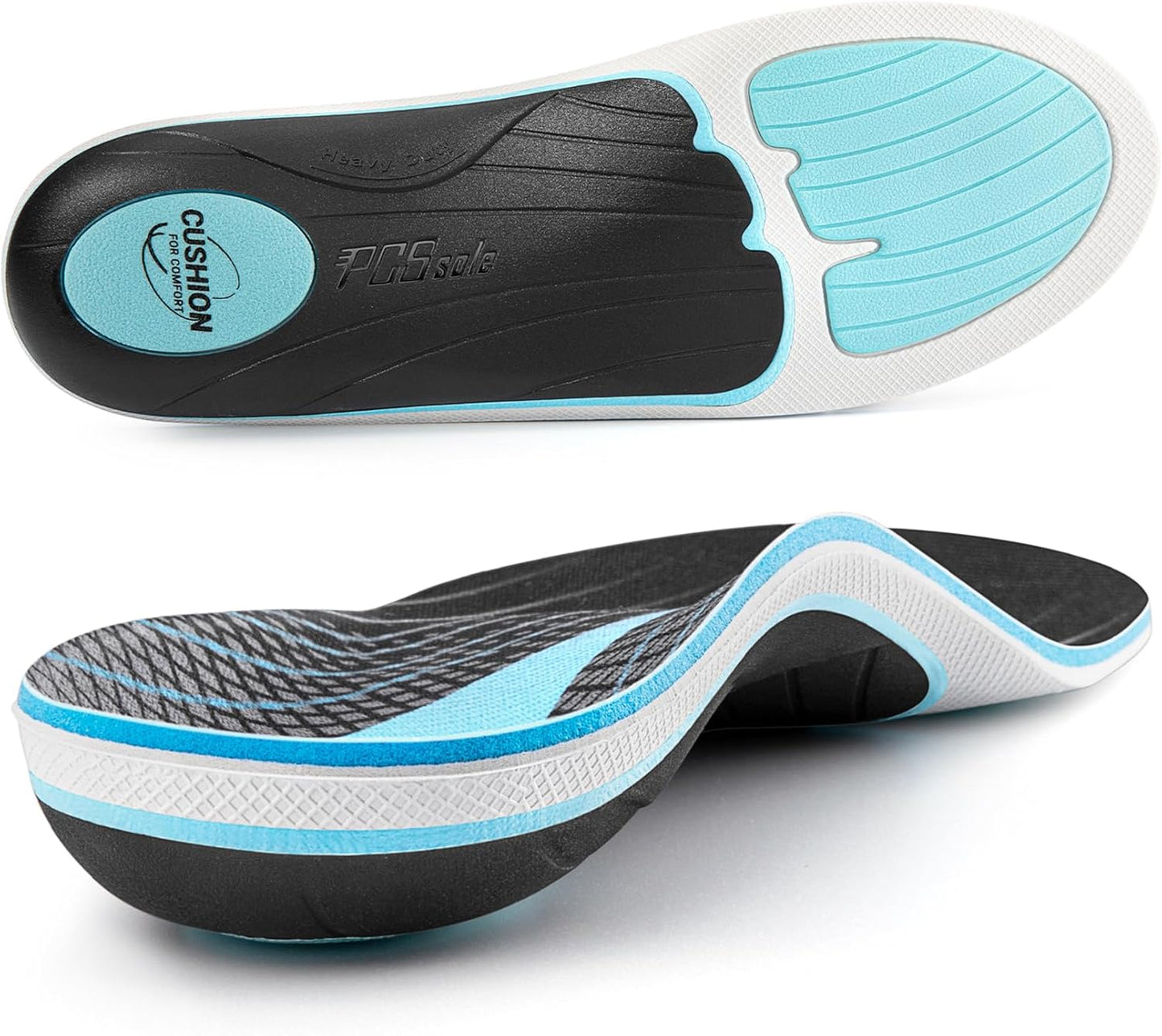 PCSsole Plantar Fasciitis Insoles for Men and Women Over 220lbs