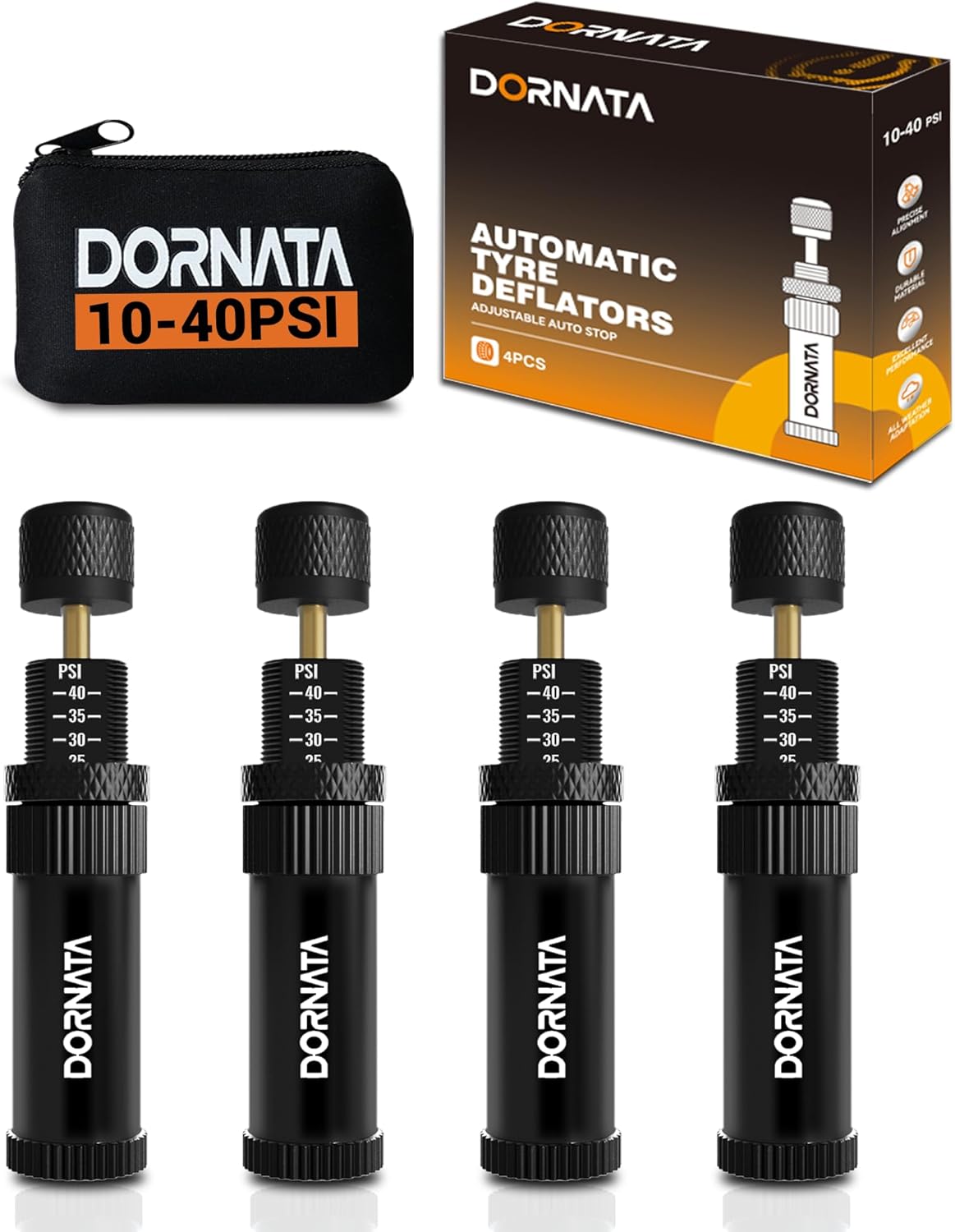 Adjustable Tire Deflator with Auto-Stop for Offroad Use