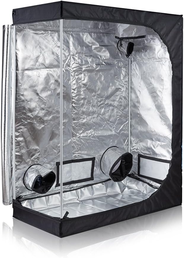 TopoGrow 4'X2' Hydroponic Grow Tent: High Reflective Mylar for Optimal Plant Growth