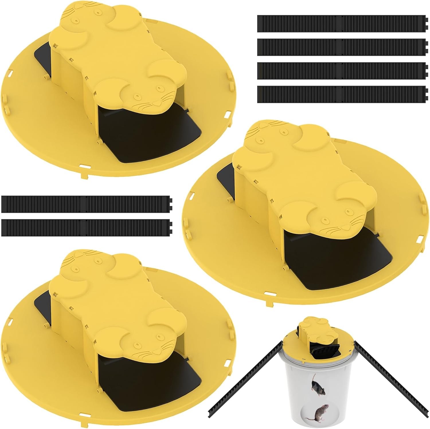 Pirosim Double-End Mouse Trap - Auto-Reset, Multi-Catch!