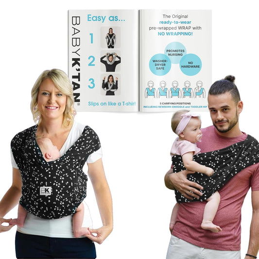 Baby K'tan Baby Carrier: Easy Pre-Wrapped, Soft Slip-On for Newborn to Toddler | 5-in-1 Sling Gift