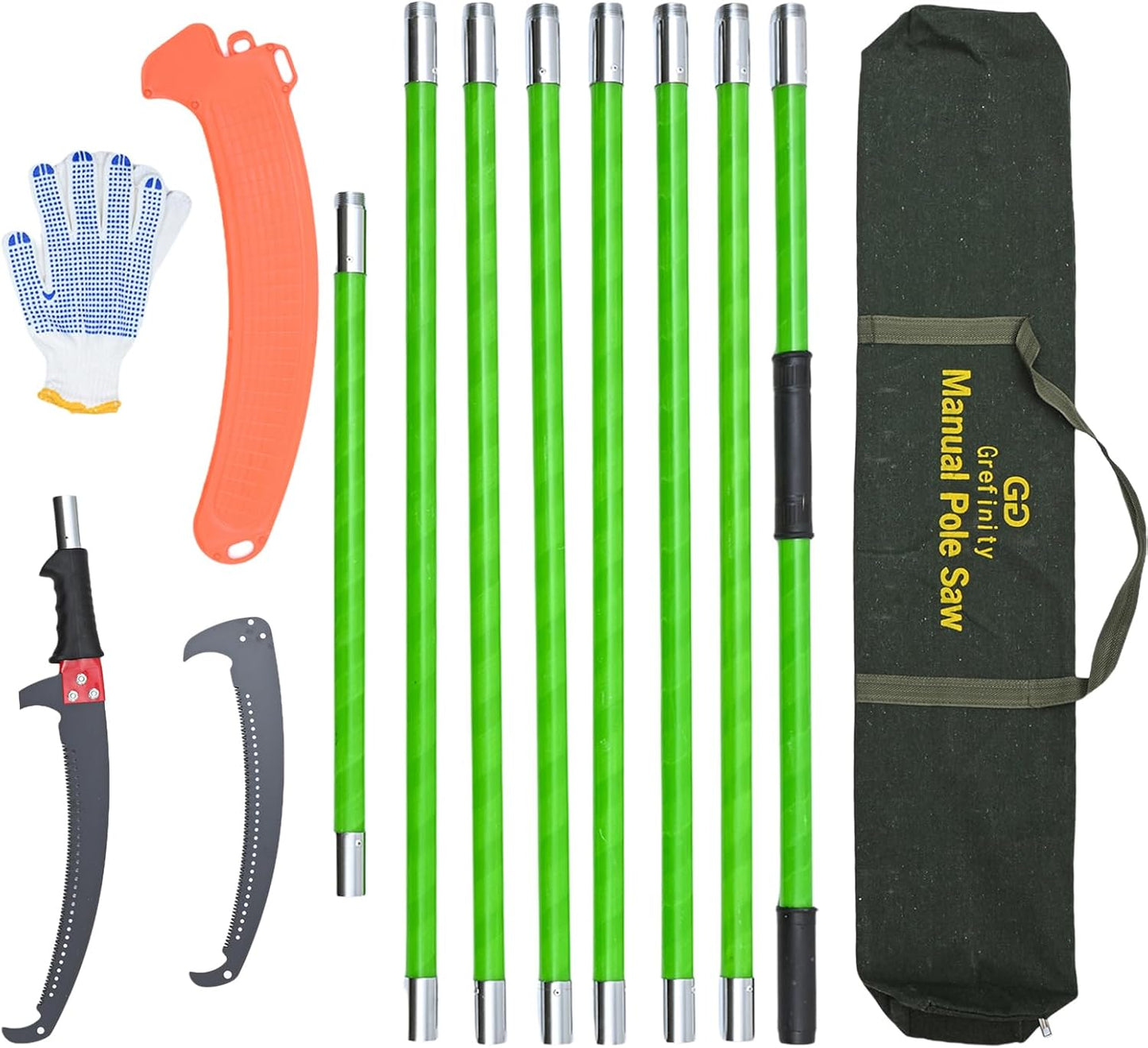 27FT Manual Pole Saw for Efficient Tree Branch Trimming Tasks