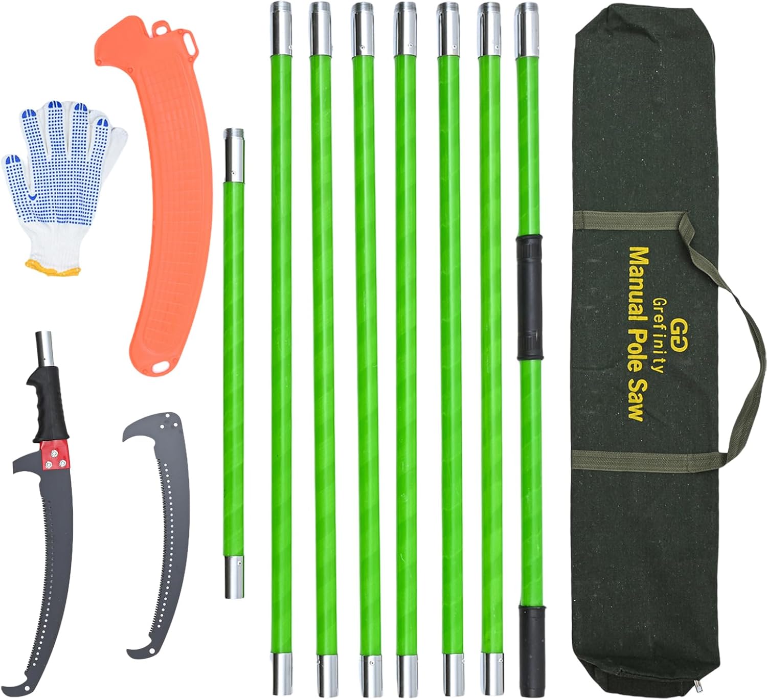 27FT Manual Pole Saw for Efficient Tree Branch Trimming Tasks