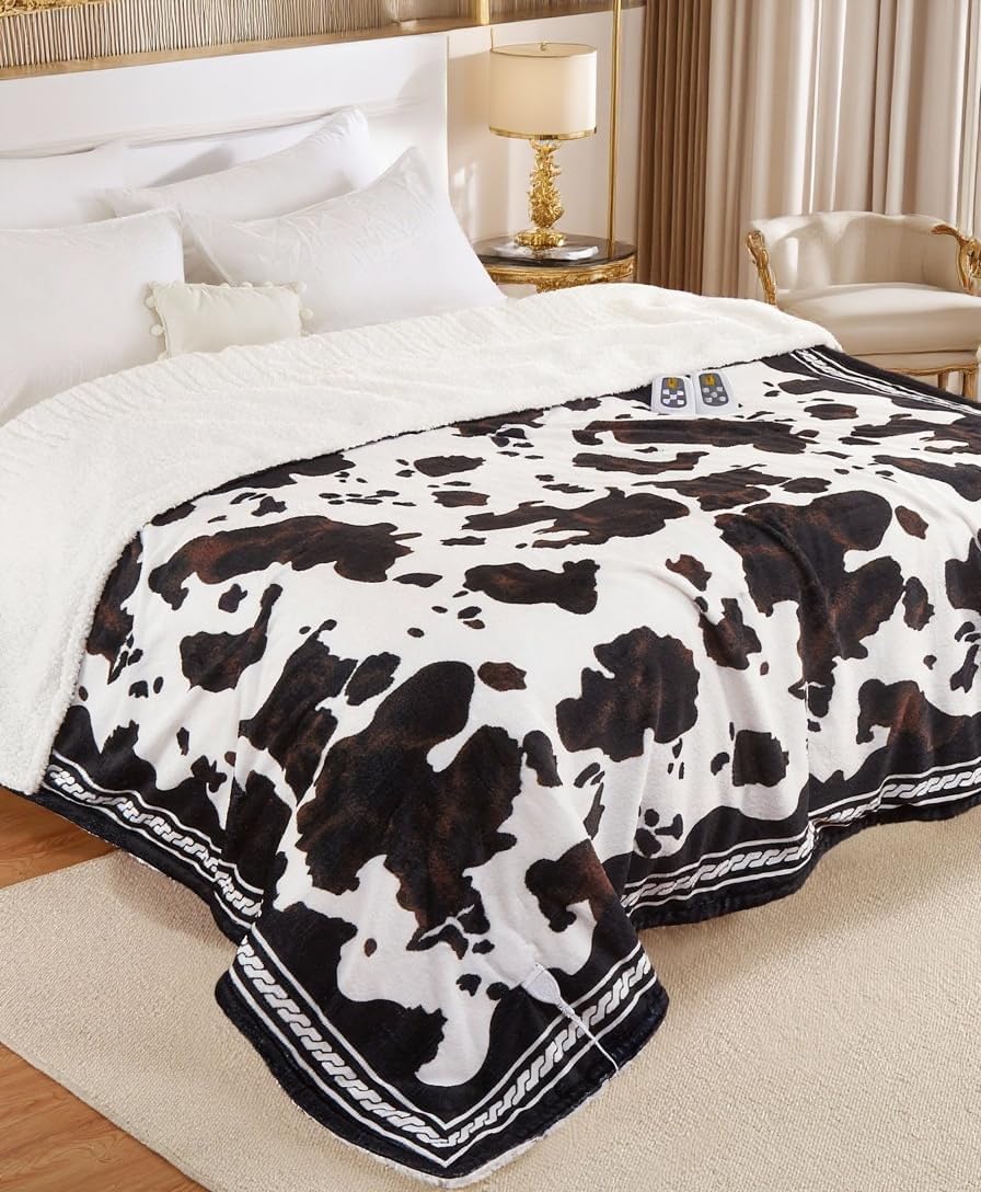 CAROMIO Heated Electric Blanket King Size for Ultimate Comfort