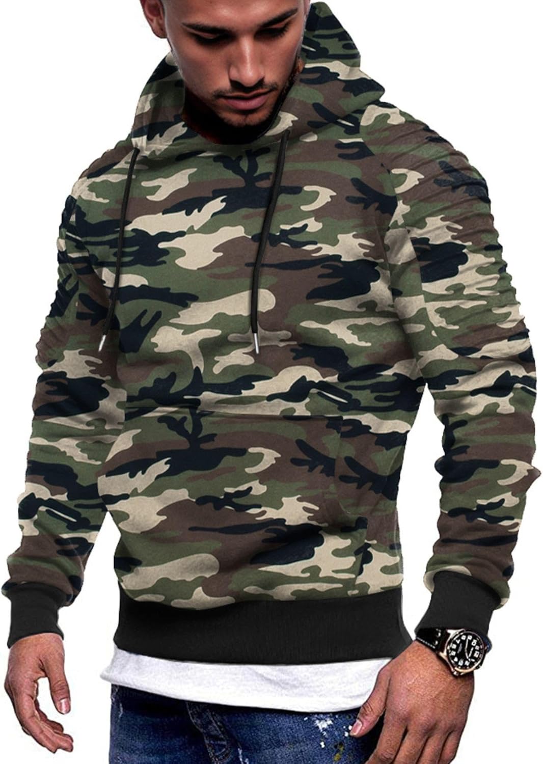 COOFANDY Mens Hoodie Casual Athletic Pullover Sweatshirt for All