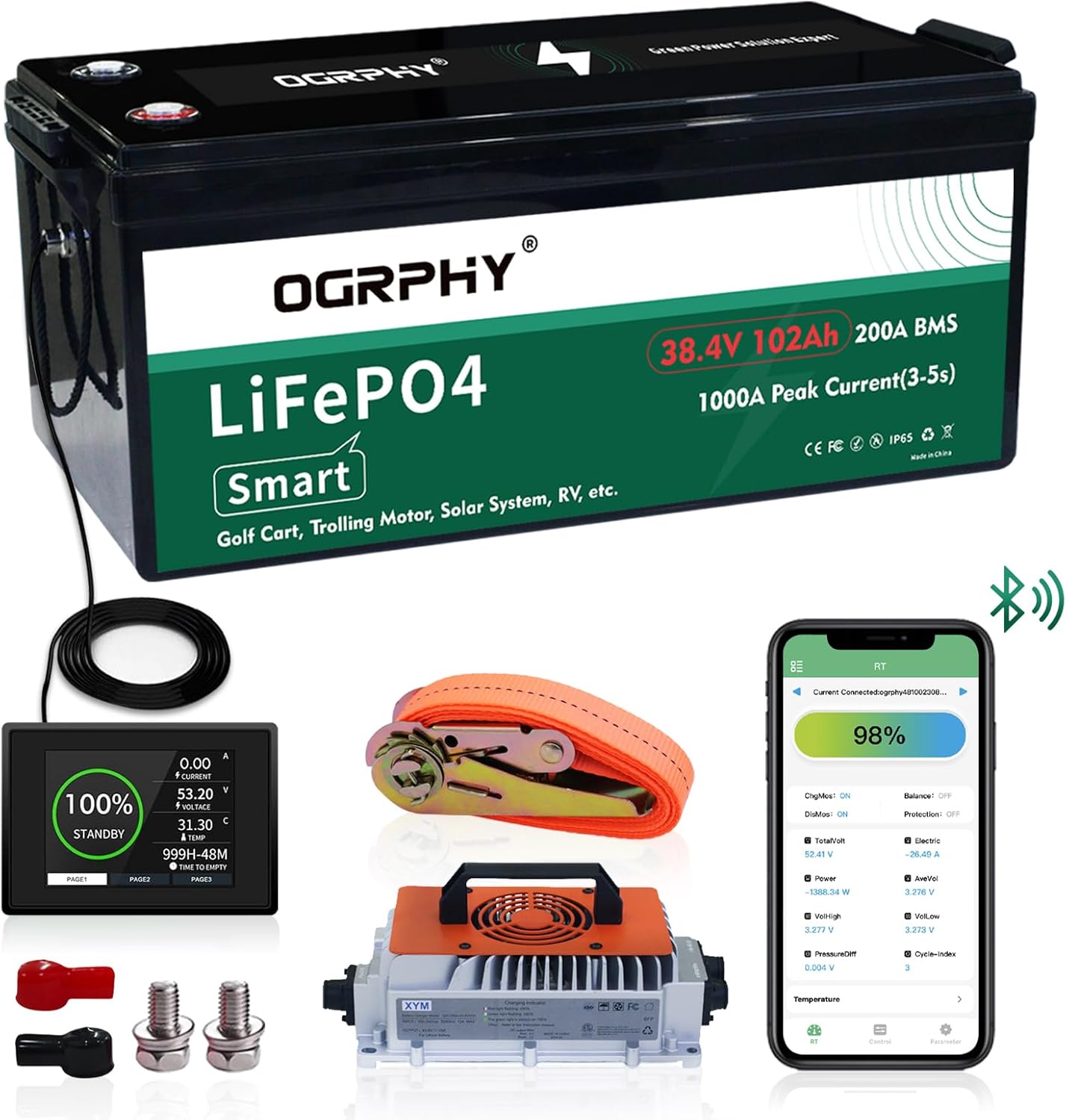 36V Lithium Golf Cart Battery Conversion Kit for Enhanced Performance