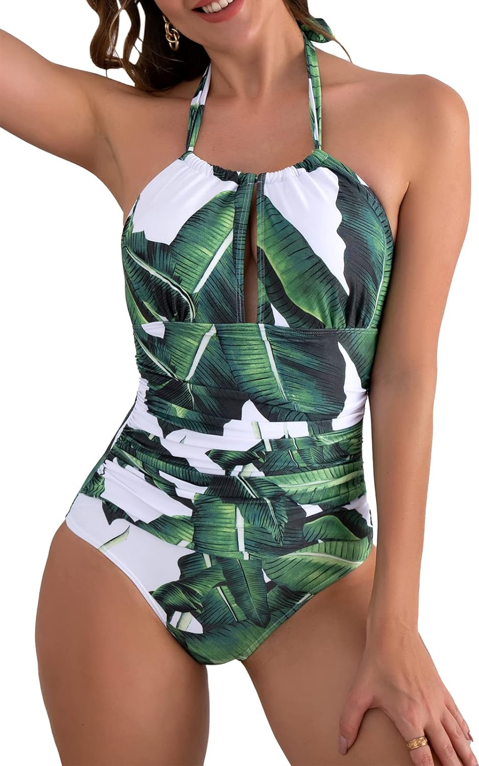 B2prity Women's Slimming One Piece Swimsuits for Curvy Women