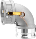 Type DA Cam and Groove Hose Fitting 4in 90 Degree Elbow - Durable
