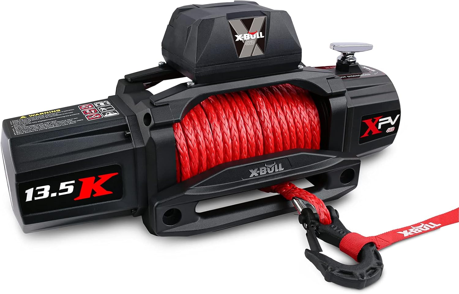 X-BULL 13500 lb Electric Winch Kit with Synthetic Rope for Off-Road
