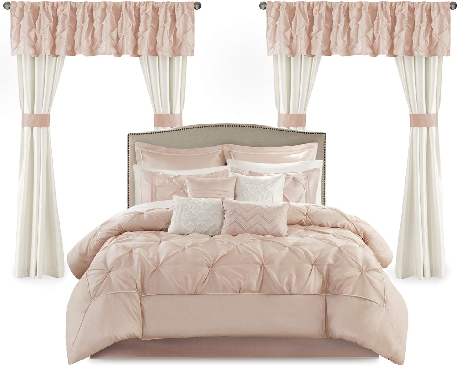 Madison Park Essentials Faux Silk Comforter Set for Queen