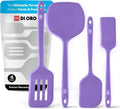 Silicone Turner Spatula Set for Nonstick Cookware - 4pc Lavender