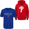 MLB Youth Boys (8-20) Phillies Performance Hoodie & Tee Combo