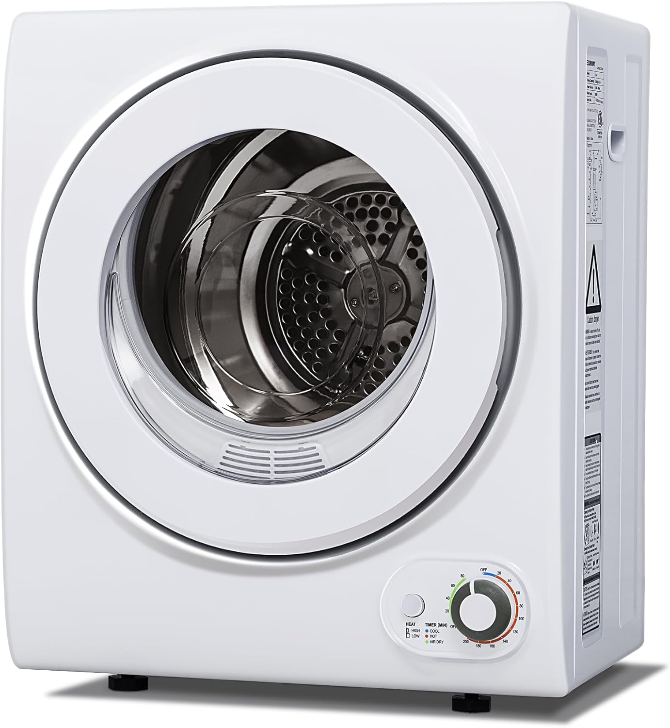 10 LBS Portable Dryer with Stainless Steel Drum for Home Use